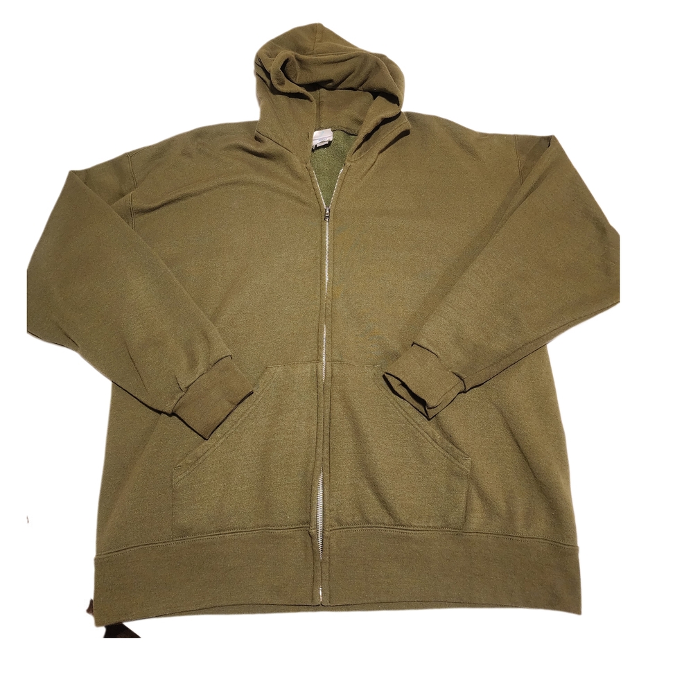 Soffe Men's Olive Zip-Up Sweater